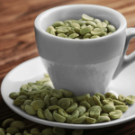 Bowl of green pumpkin seeds on a white background.
