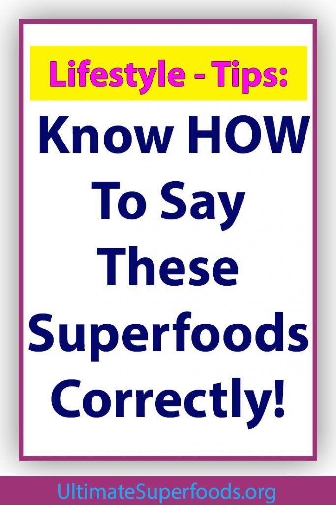 Superfood-Correctly